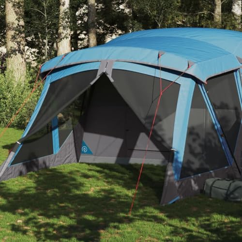 Campingzelt mit Vorzelt 4 Personen Blau Wasserdicht, ZEYUAN Caming Zelt, Camping Tents, Camping-Zelt - 94537 von ZEYUAN