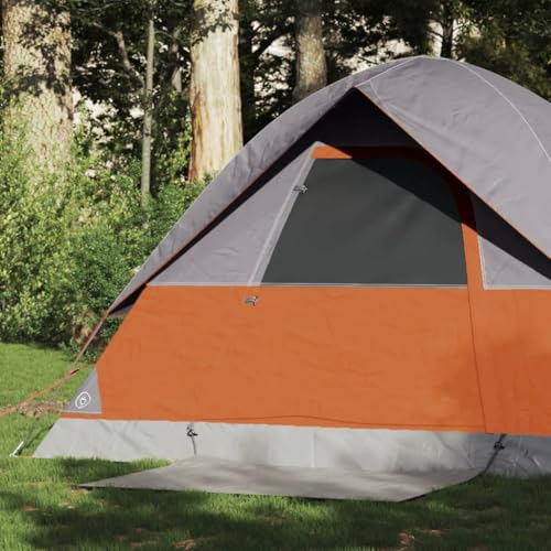 Kuppel-Campingzelt 2 Personen Grau und Orange Wasserdicht, ZEYUAN Caming Zelt, Camping Tents, Camping-Zelt - 94693 von ZEYUAN