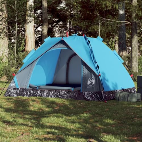 Kuppel-Campingzelt 3 Personen Blau Quick Release, ZEYUAN Caming Zelt, Camping Tents, Camping-Zelt - 4004194 von ZEYUAN