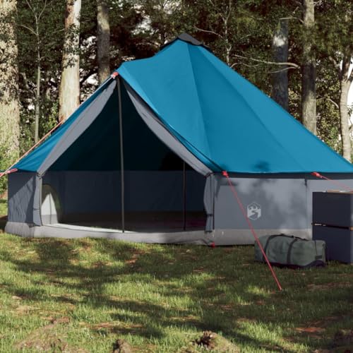Tipi-Familienzelt 6 Personen Blau Wasserdicht, ZEYUAN Caming Zelt, Camping Tents, Camping-Zelt - 94586 von ZEYUAN