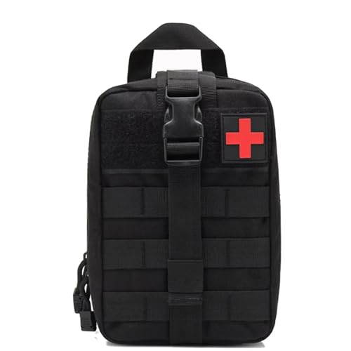 Taktische Erste-Hilfe-Tasche MOLLE EMT IFAK Beutel Rip-Away Trauma Erste Notfallpaket(Black) von ZFFOZZ