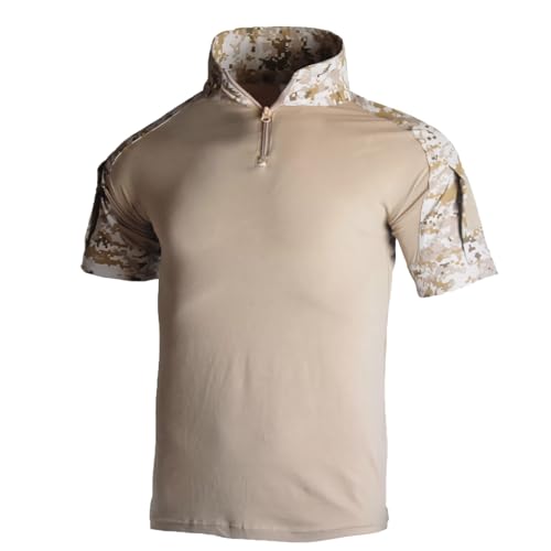 ZFFOZZ Herren Camo Kurzarm T-Shirt, Premium Qualität, Schweißableitendes Material, Stylisches Camo Design für Jagd und Training(H-06,L) von ZFFOZZ