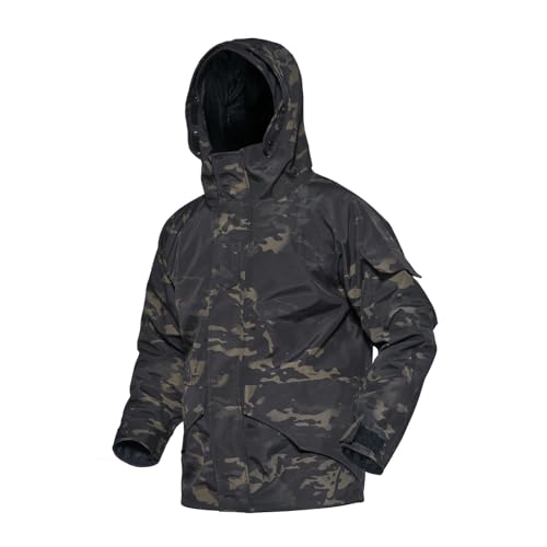 ZFFOZZ Taktische doppellagige Tarnjacke, wasserdicht, strapazierfähig. Ideal für die Jagd, Wandern, Outdoor-Taktik-Enthusiasten.(BCP,XXL) von ZFFOZZ