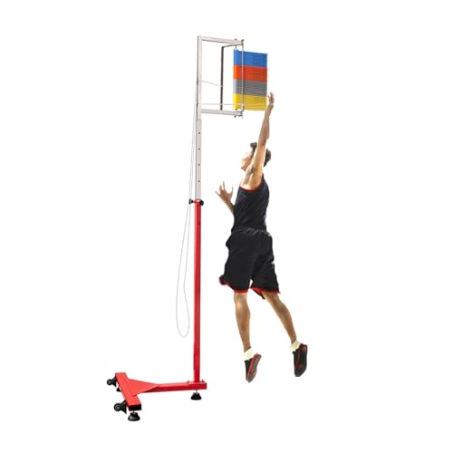 Höhenverstellbarer Vertikalsprungtester, Trainingsgerät For Den Vertikalsprungtrainer Im Schulgymnastikraum, For Das Volleyball- Und Basketball-Sprungtraining For Erwachsene Und Teenager(140-300cm) von ZFUCMAYL