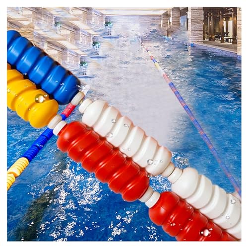 Schwimmendes Pool-Sicherheitsseil, Pool-Break-Wellen-Sicherheitsseil, 3,3–60 Fuß Ausrüstung Zur Aufteilung Der Schwimmbahnen for Kommerzielle Wettkämpfe(Color:Nylon Rope,Size:40ft/12m) von ZFUCMAYL