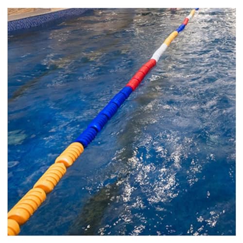 Sicherheitstrennseil for Schwimmbäder, Sicherheitsseil for Wellenbrecher Im Pool, Mit 5 Schwimmkörpern, Bojenleine for Schwimmbäder for Kommerzielle Wettkämpfe (3,3–60 Fuß)(3ft/1m) von ZFUCMAYL