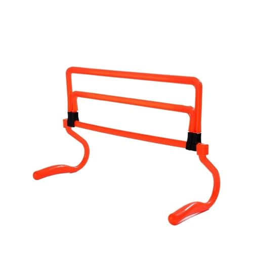 ZGCNDS Speed Training HüRden 6PCS Football Training Hurdles Portable Sport Training Agility Hurdles Soccer Plyometric Speed Hurdle Foldable Adjustable Jumping Bar Agility Training HüRden(6Pcs Orange) von ZGCNDS