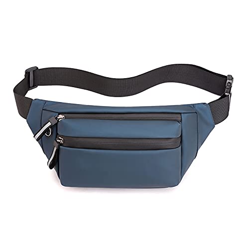 Bauchtasche Mann Frau Taille Tasche Fanny Pack Brust Pack Outdoor Umhängetasche Qualität Gürtel Taschen Hüfte Taille Packs(Blue) von ZHAOSHIXU