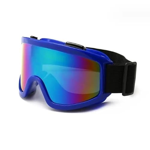 ZHAOSHIXU Motorradbrille Schutzbrille Motorradhelm Outdoor-Sport Winddicht Staubdicht Brillen Ski Snowboard Brille Motocross Riot Contr(Blue) von ZHAOSHIXU