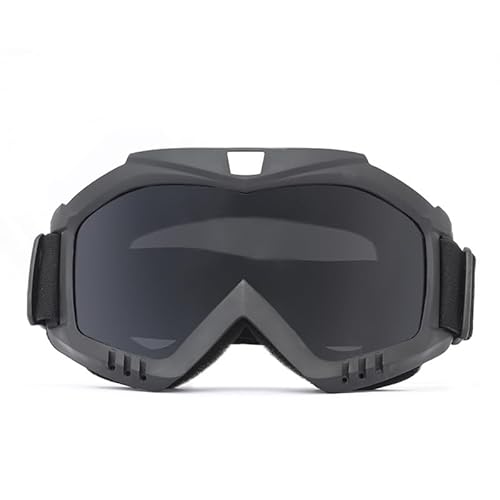 ZHAOSHIXU Motorradbrille Schutzbrille for Outdoor-Motorrad, winddicht, sanddicht, taktischer Gesichtsschutz, Explosionsschutz, Motocross-Skibrille(Gray) von ZHAOSHIXU