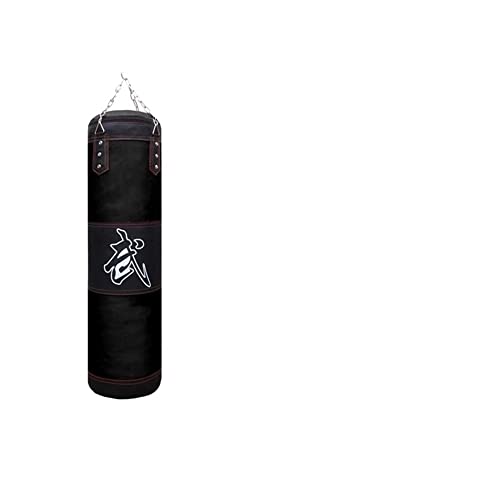 Boxsack Stehend Boxsandsack Leerer Boxsack Hängeboxen Sandsack Boxtraining Fitnessstudio Übung Karate Punch Muay Thai Boxausrüstung Boxsack Erwachsene(Color:Black Set D - 120cm) von ZHAOYUQI