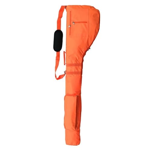 Golf-Tragebags Golfschlägertasche, Nylon, umweltfreundliches Material-Set, weich, faltbar, tragbar, Golfzubehör(Color:Orange) von ZHAOYUQI
