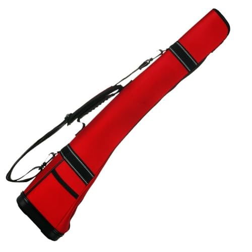 Golf-Tragebags Golftasche, ultraleichtes Nylon, bietet Platz for 4–5 Golfplätze, großes Fassungsvermögen, komfortable Original-Golftasche(Color:Red) von ZHAOYUQI