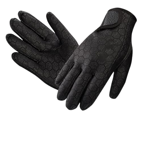 Tauchhandschuhe 2 Stück 1,5 mm Schwimmen Schnorcheln Tauchen Handschuhe for Erwachsene Frauen Männer Neoprenhandschuhe(M) von ZHAOYUQI