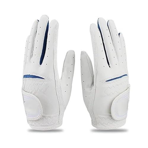 ZHAOYUQI Golfhandschuhe Golfhandschuhe for Kinder, Linke Hand, rechte Hand, Golfhandschuh for Jungen und Mädchen, atmungsaktiv, 1 Paar Golfhandschuhe Damen(1 Pair Blue,Medium) von ZHAOYUQI