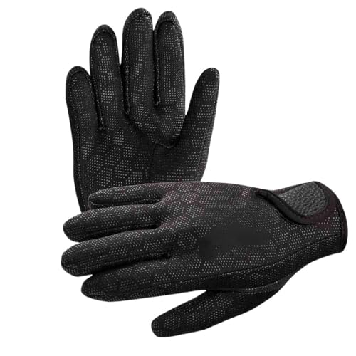 ZHAOYUQI Tauchhandschuhe 1 Paar Anti Slip Warme Neoprenanzug Handschuhe 1,5mm Neopren Schwimmen Tauchen Handschuhe for Frauen Männer Schnorcheln Surfen Wasser Sport Neoprenhandschuhe(L) von ZHAOYUQI