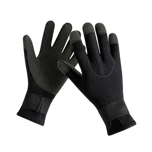 ZHAOYUQI Tauchhandschuhe 3 mm Tauchhandschuhe, rutschfeste Schwimmhandschuhe, schwarz, warme Neoprenanzug-Handschuhe for Kajak, Surfen, Schnorcheln, Wassersport Neoprenhandschuhe(XL) von ZHAOYUQI
