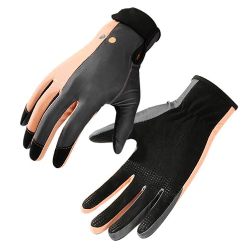 ZHAOYUQI Tauchhandschuhe Tauch-Schnorchel-Handschuhe, tragbare Paddel-Surf-Handschuhe, leicht, Kratzfest, rutschfest, Bequeme Wassersportausrüstung Neoprenhandschuhe(Pink,XL) von ZHAOYUQI