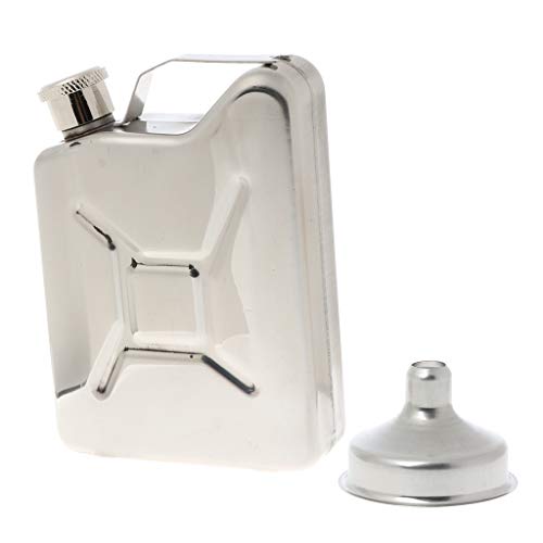 ZHAPEG 5oz Edelstahl Jerry Can Hip Flask Liquor Pocket Bottle Men von ZHAPEG