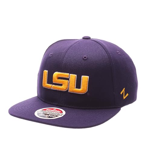 Louisiana State Tigers Purple Z11 Adjustable Snapback Cap - LSU Flat Bill Zephyr Baseball Hat Louisiana State Tigers Purple Z11 Adjustable Snapback Cap - LSU Flat Bill Zephyr Baseball Hat von ZHATS