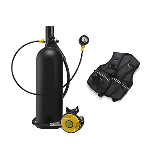 Tauchausrüstung, Tauch-Atemschutzmaske, Sauerstoffflasche, Tragbare Tauchausrüstung, Professionelle Mini-Komplettset-Anfänger-Tauchanzug (Color : B, Size : XL) von ZHELLY