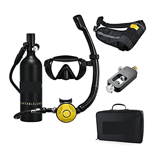 ZHELLY Tauchausrüstung, Schnorchel-Unterwassertauch-Rebreather-Tauchgerät, Tragbare Tiefschnorchelausrüstung (Color : SKU3 Black Bottle Blackhead, Size : Medium) von ZHELLY