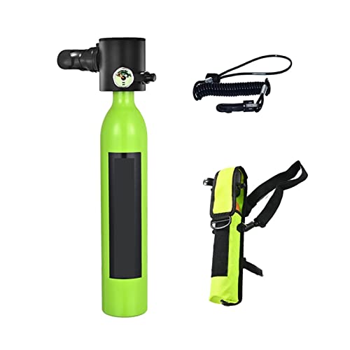 ZHELLY Tauchausrüstung, Tragbare Unterwasser-Notfall-Ersatzgasflaschen, Ausgestattet Mit Einem Kompletten Satz Atemschutzmasken (Color : Green Package A, Size : XL) von ZHELLY