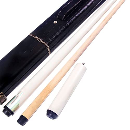 Pool-Queue für Erwachsene 57 Zoll 18–20 Unzen Ahorn-Pool-Queue-Sticks, 1/2 Geteilte Billard-Queue-Sticks, 10 mm Spitzen, geeignet für Acht- und Neun-Bälle GS24907(Color:w-Rod Tube,Size:10mm) von ZHEYANG