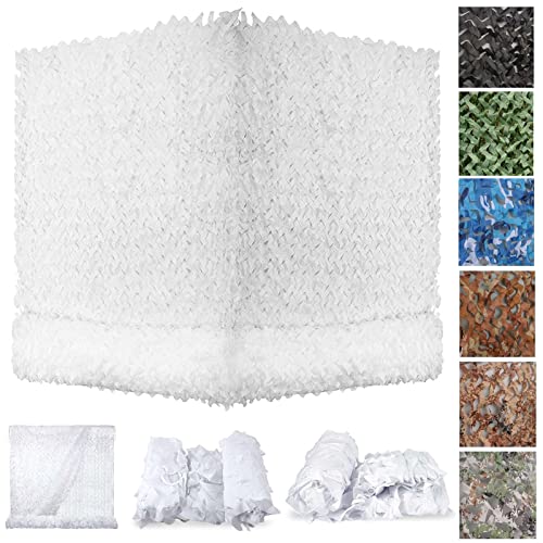 ZHJSHOU Tarnnetz Weiß Camouflage Netz, Tarnnetz für Sichtschutz Outdoor,Schattierungsnetz Jagd Wildcampen Waldlandschaft Outdoor Garten Party Dekorationen Sonnenschirm,1.5x6M/5x20ft ZHJSHOU Tarnnetz Weiß Camouflage Netz, Tarnnetz für Sichtschutz Outdoor,Schattierungsnetz Jagd Wildcampen Waldlandschaft Outdoor Garten Party Dekorationen Sonnenschirm,1.5x6M/5x20ft von ZHJSHOU
