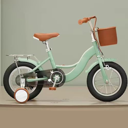 Citybike 18 Zoll Stützrad Rücksitzrahmen Starker Dicker Reifen Laufrad Fahrrad Retro B,18 inches von ZHMQQDL