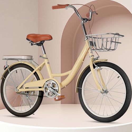 Citybike 24/22 Zoll Dicker Reifen Pendler Carbonstahlrahmen V Bremse Fahrrad Höhenverstellbar Geeignet für Jugendliche Erwachsene und Kinder C,20 inches von ZHMQQDL