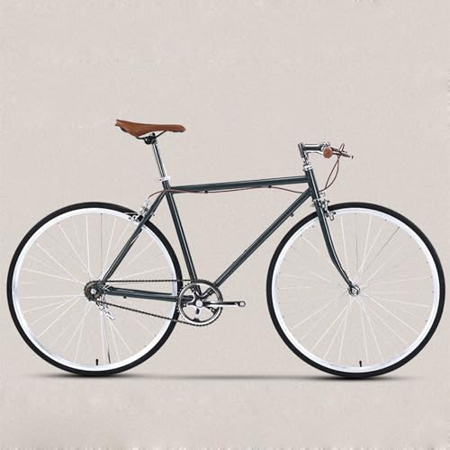 Citybike Rennrad Singlespeed Gerader Lenker Gebogener Lenker Leicht Geeignet Für Männer und Frauen Mit Einer Körpergröße von 160-190Cm D von ZHMQQDL