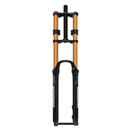 Doppelschulter Vorderradgabel Mountainbike Luftgabel Vorderradstoßdämpfer Luftdruck Vorderradgabeleinstellung Geschwindigkeitsabfall 100 mm/110 mm Vorderradgabel B100mm,29 inches von ZHMQQDL