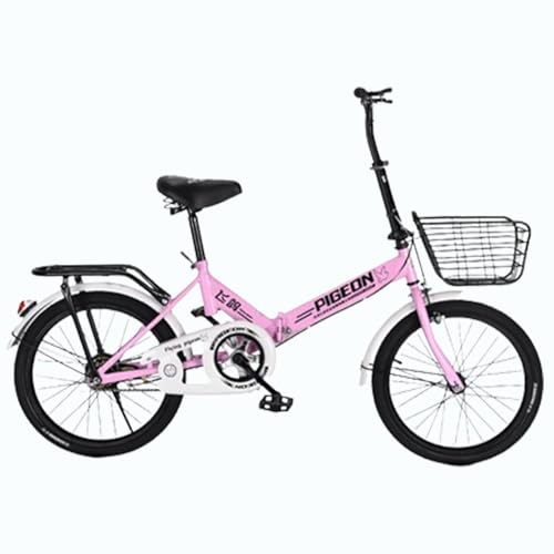 Klapprad 20-Zoll-Speichenrad aus Kohlenstoffstahl, Tragbares Arbeitsfahrrad Für Männer und Frauen Für Erwachsene C,22 inches von ZHMQQDL