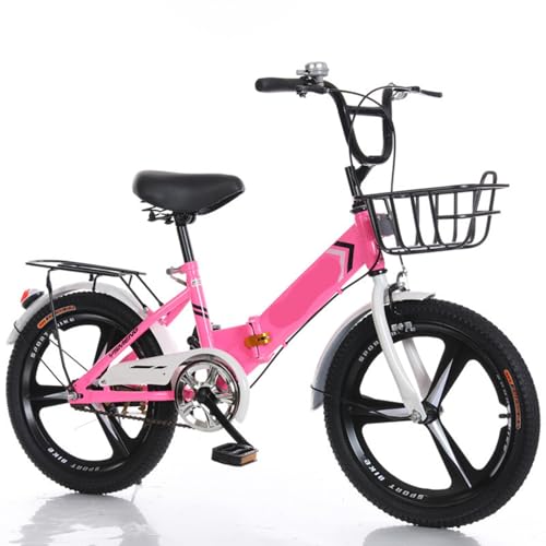 Klapprad 22-Zoll-City Bike Aus Kohlenstoffstahl Jungen und Mädchen Großes Kinderfahrrad 7-16 Jahre Altes Fahrrad A,20 inches von ZHMQQDL