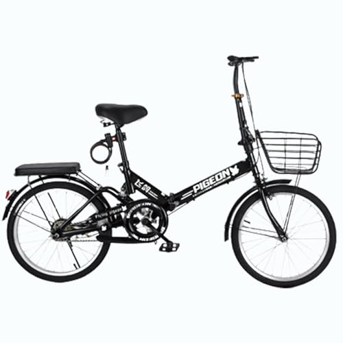 Klapprad 22 Zoll Singlespeed/Stoßdämpfendes Modell/Aluminiumlegierungsrad/Tragbares Arbeitsfahrrad für Männer und Frauen A,22 inches von ZHMQQDL