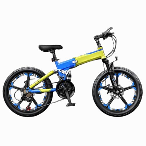 Klapprad Mountainbike 20-Zoll-Gangschaltung Mittlerer Und Großer Kinder Jungen Und Mädchen Grundschüler 6-12 Jahre Altes Fahrrad C,20 inches von ZHMQQDL