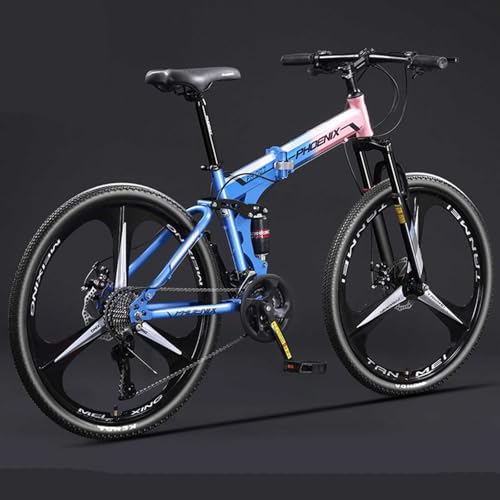 Klapprad Mountainbike 30 Gang 26 Zoll 3 Laufrad Offroad Doppelte Stoßdämpfung Männer und Frauen D,30 Speed 26 inches von ZHMQQDL