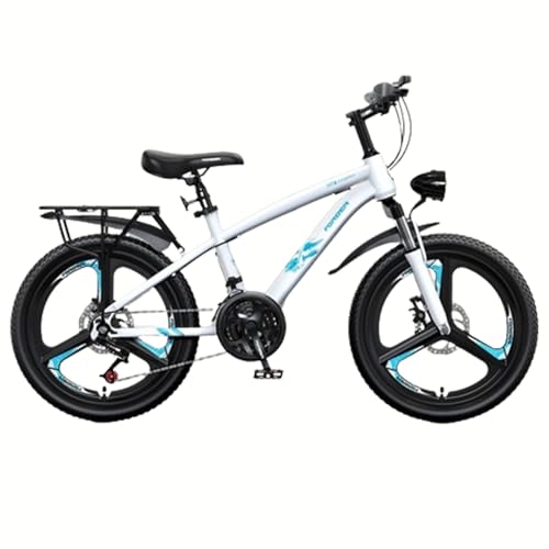 Mountainbike 22 Zoll, Geeignet für Jungen und Mädchen, V-Bremse, Kinder- und Jugendfahrrad mit gefederter Vordergabel A,20 inches 7 Speed von ZHMQQDL