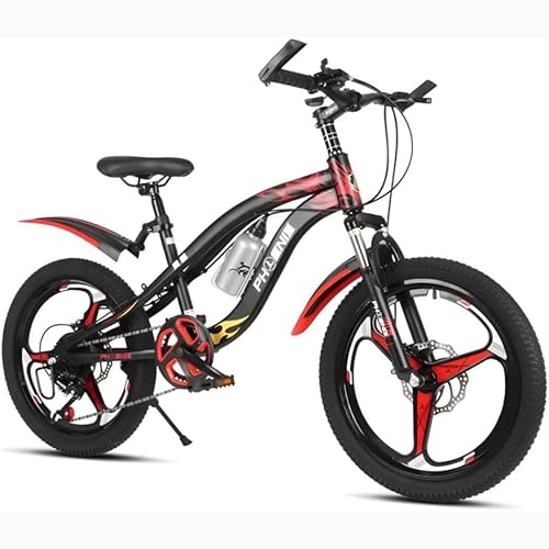 Mountainbike 22 Zoll Kinderfahrrad 7-Gang Carbonstahlrahmen Geeignet für Jungen Mädchen Tragkraft 150 kg B,20 inches von ZHMQQDL