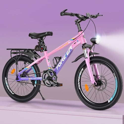 Mountainbike 22 Zoll Mit Stoßdämpfung + Doppelscheibenbremsen Geeignet für Mädchen und Jungen A,20 inches von ZHMQQDL