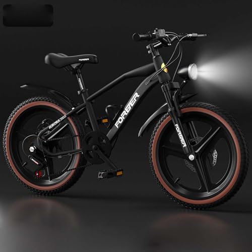 Mountainbike 22 Zoll integrierte Radgeschwindigkeitsänderung Doppelscheibenbremse Stoßdämpfung geeignet für Jungen und Mädchen A,20 inches von ZHMQQDL