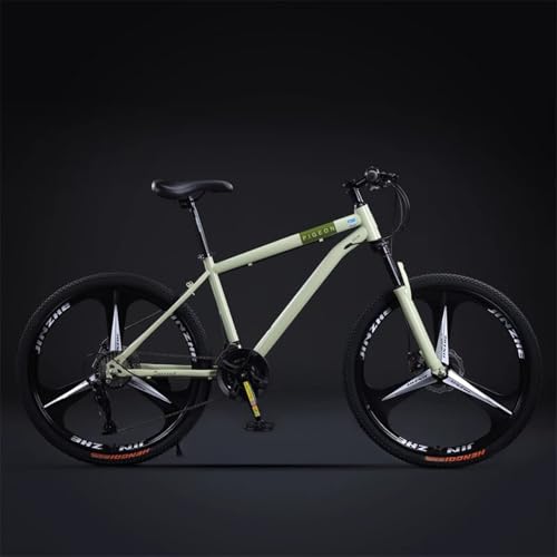 Mountainbike 24/26 Zoll 30 Gang Rahmen Aus Kohlenstoffstahl Mit Stoßdämpfer Vorderradgabel Einteiliges Radfahrrad C,24 inch 24 Speed von ZHMQQDL