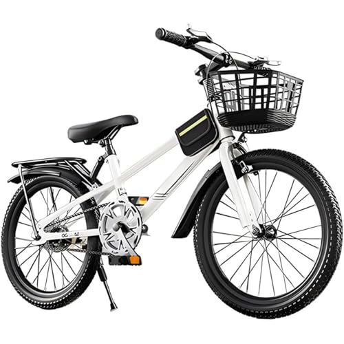 Mountainbike 24-Zoll-Fahrräder für Jungen und Mädchen, Geeignet für Kinder im Alter von 7 bis 15 Jahren, Rahmen Aus Kohlenstoffstahl Mit Korb, Mehrere Farben Erhältlich C,24 inch von ZHMQQDL