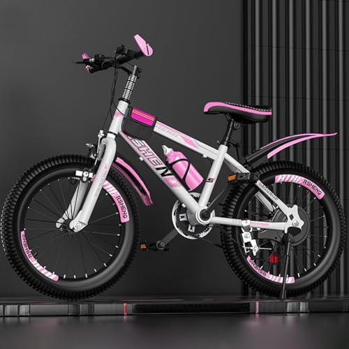 Mountainbike 24 Zoll Geschwindigkeit Vorderradsattel Hinterradbremse Rahmen aus Kohlenstoffstahl Geeignet für Jungen und Mädchen Mit Einer Körpergröße Von 115-175 cm A,22 inches von ZHMQQDL