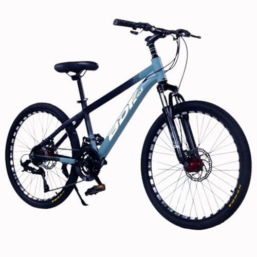 Mountainbike 26-Zoll-Aluminiumlegierungsrahmen Jungen- und Mädchen-Mountainbike 21-Gang-Doppelscheibenbremse Federung Vorderradgabel Fahrrad Kinderfahrrad D,20 inches von ZHMQQDL