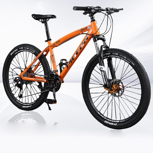 Mountainbike 26-Zoll-Offroad-Mountainbike Mit Variabler Geschwindigkeit, Outdoor-Sport-Rennrad, Studentenfahrrad, Kohlenstoffstahlfahrrad D,24inch 30speed von ZHMQQDL