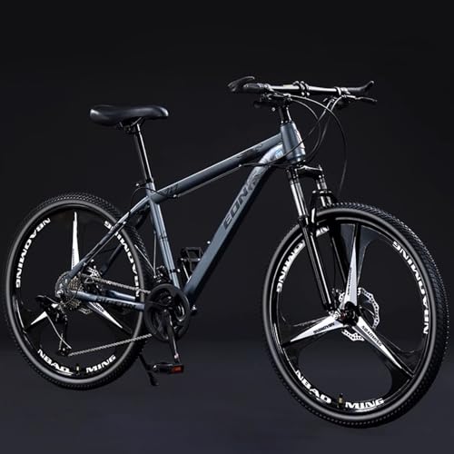 Mountainbike 27,5 Zoll 24 Gang Fahrrad aus Kohlenstoffstahl Mit Scheibenbremse und Doppelter Stoßdämpfer Vorderradgabel Mit Geschwindigkeitsänderung Sport Rennrad D1,26-inch 24-Speed von ZHMQQDL