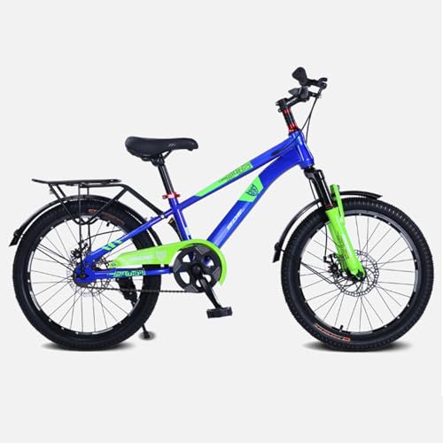 Mountainbike Jugendfahrrad für Erwachsene 24 Zoll Doppelschulter Stoßdämpfung Vorderradgabel Vorne und Hinten Doppelscheibenbremsen Geeignet für Jungen und Mädchen C,18 inches von ZHMQQDL