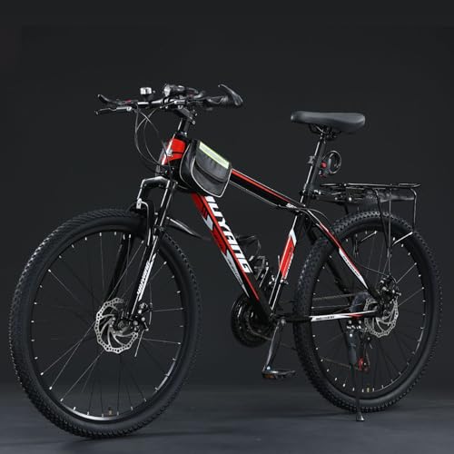 Mountainbike MTB 26 Zoll 27,5 Zoll Schaltung 30 Kohlenstoffstahlrahmen Geeignet für Jungen Mädchen C,27.5inch 21-Speed von ZHMQQDL